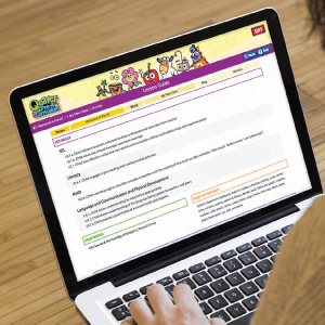 Person exploring Quaver’s Pre-K curriculum.